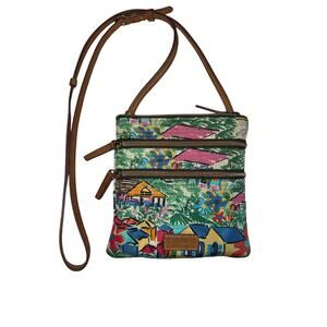 Limited Edition Dooney & Bourke Triple Zip Sandbar Crossbody Bag
